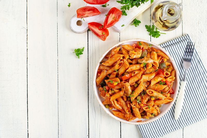Classic Italian Pasta Penne Arrabbiata