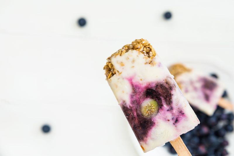 Blueberry Pie Filling Popsicles