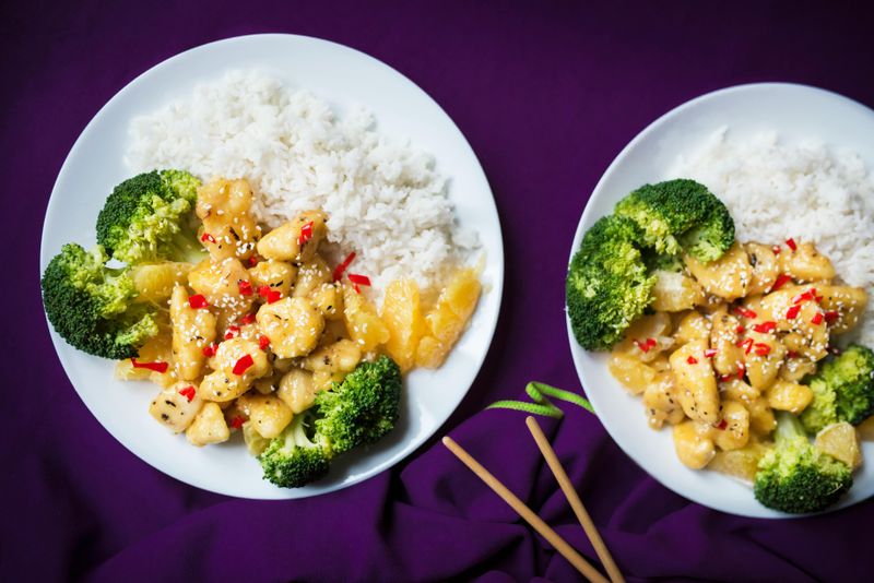 Honey Garlic Chicken and Broccoli