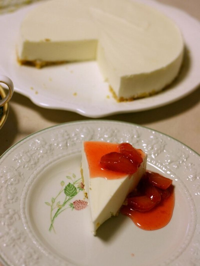 Japanese No-Bake Cheesecake