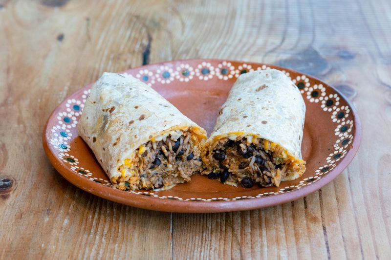Bean And Rice Burritos