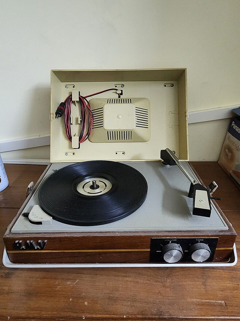 Listening to Vinyl Records on a Record Player