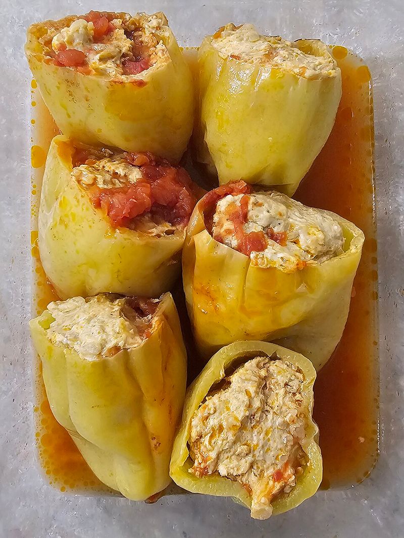 Wild Rice and Sausage Stuffed Peppers