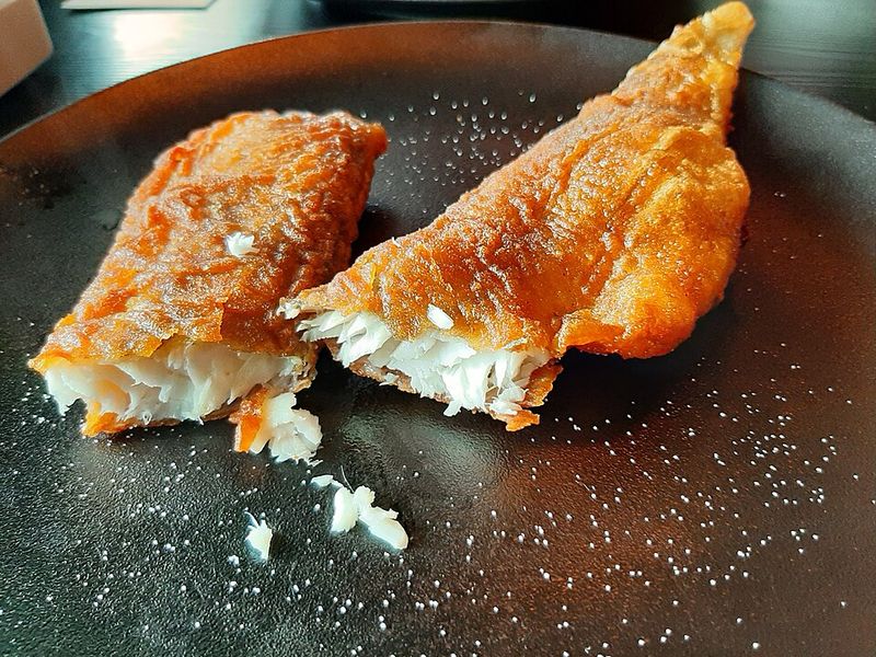 Honey-Mustard Battered Hake