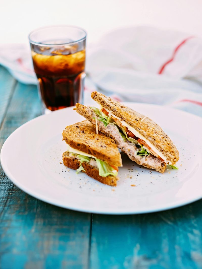 Tuna Sandwich on Sprouted-Grain Bread