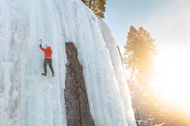 Ice Climbing in Hyalite Canyon