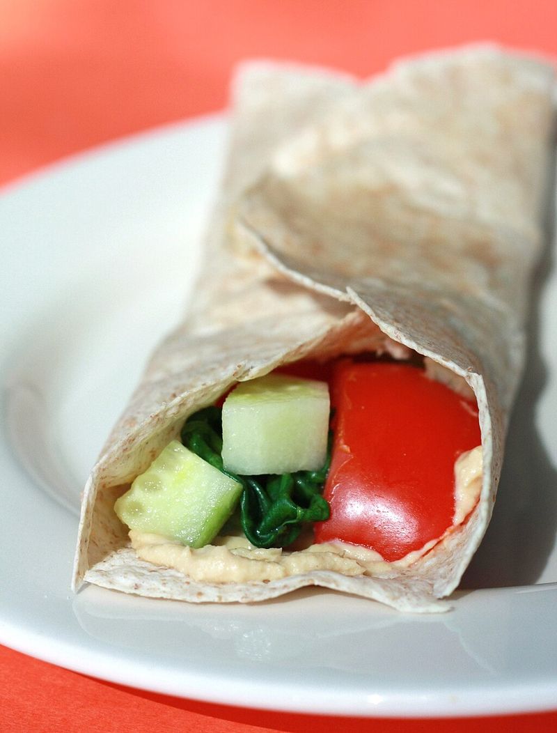 Hummus Veggie Wrap