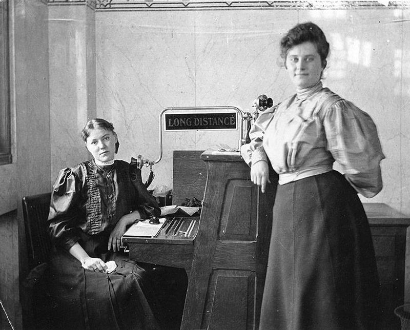 Two Women Telephone Operators