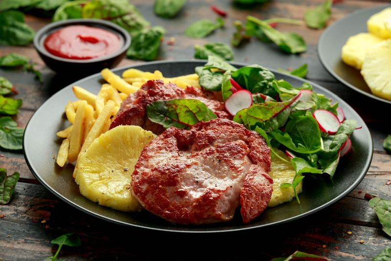 Ham Steak With Pineapple