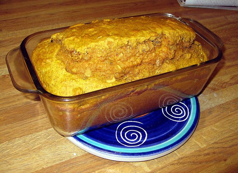 Pumpkin Bread With Cream Cheese Swirl