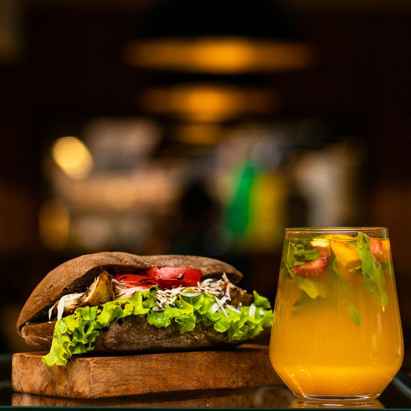 Cold Roasted Vegetable & Goat Cheese Sandwich