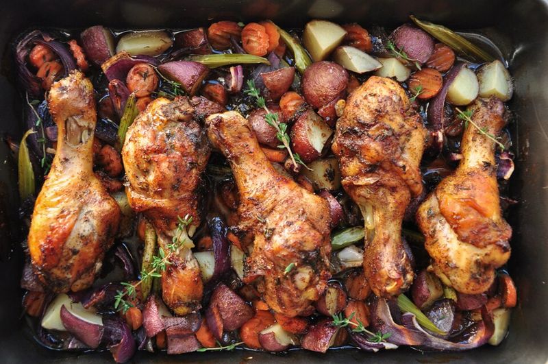 One-Pan Chicken and Veggies