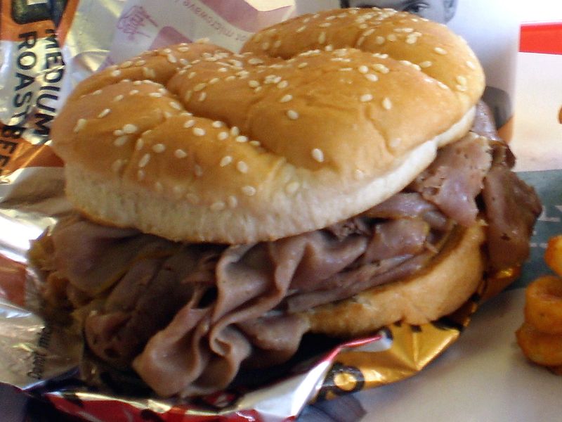 Arby's Roast Beef and Swiss Sandwich
