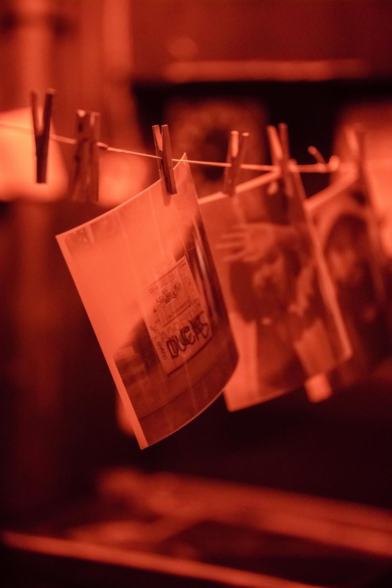 Developing Film In A Darkroom