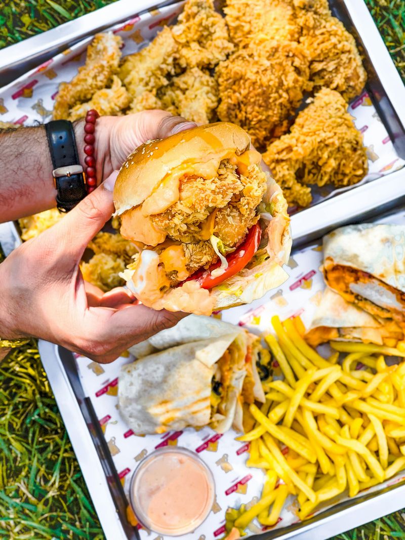 Fried Chicken Biscuit Sandwich
