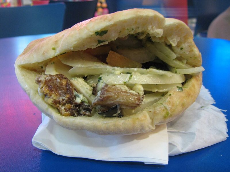 Sabich (Eggplant & Egg In Pita)