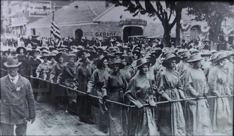 Women's Suffrage Marches in Full Swing
