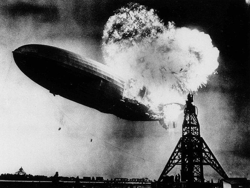 The Hindenburg Disaster in Flames
