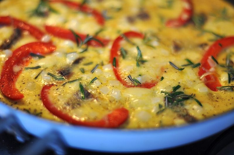 Omelet with Cheese and Peppers