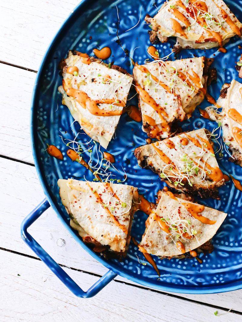 Bacon & Veggie Quesadilla
