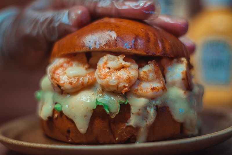 Shrimp and Grits Sandwich