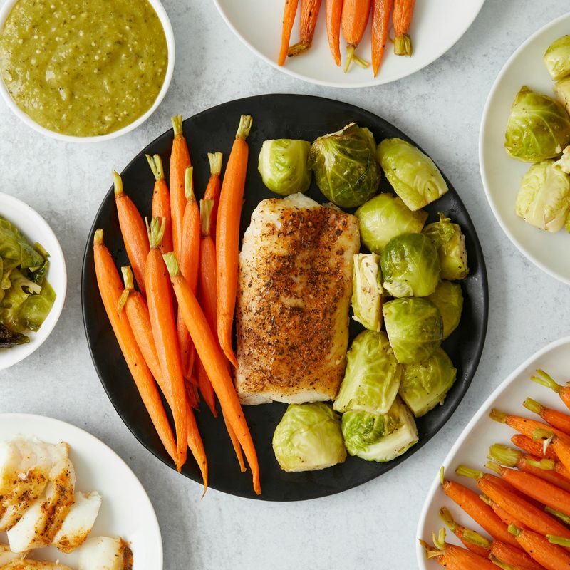 Maple Dijon Roasted Brussels Sprouts