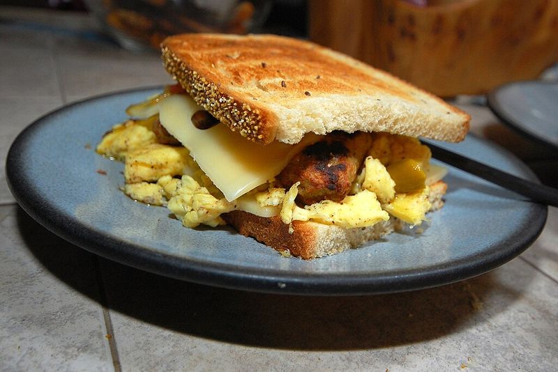 Bacon Egg Cheese Breakfast Sandwich