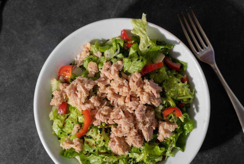 Tuna Salad Over Greens