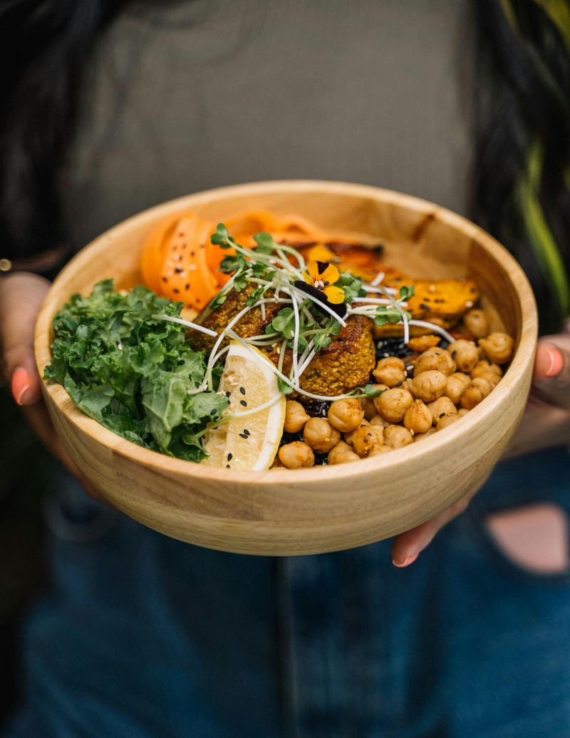 Kale and Chickpea Grain Bowl