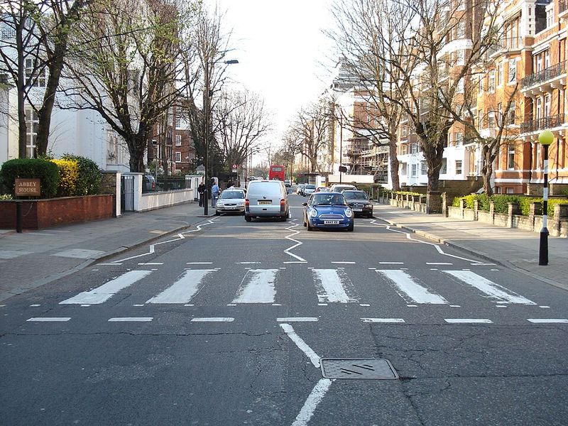 The Beatles Crossing Abbey Road, 1969
