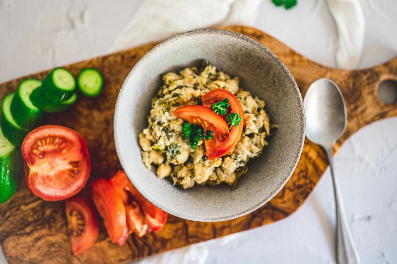 Herb-Marinated Veggie and Chickpea Salad