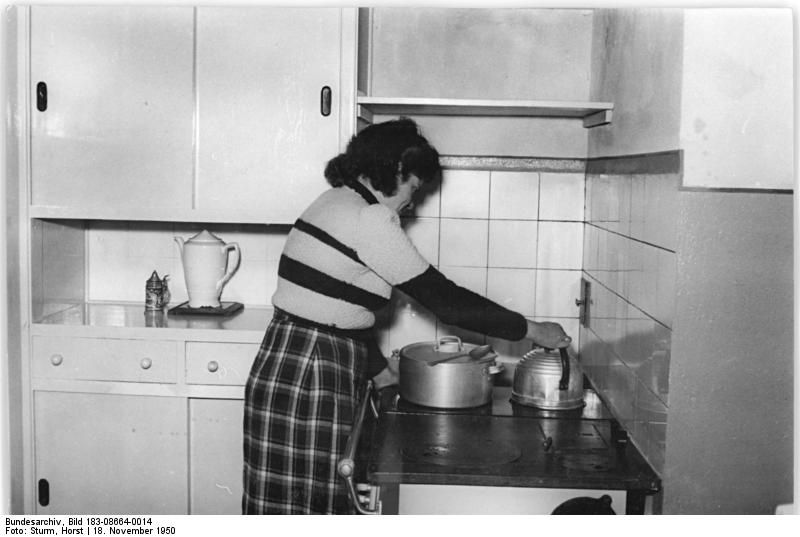 Berlin Stalinallee Apartment Kitchen (1950)