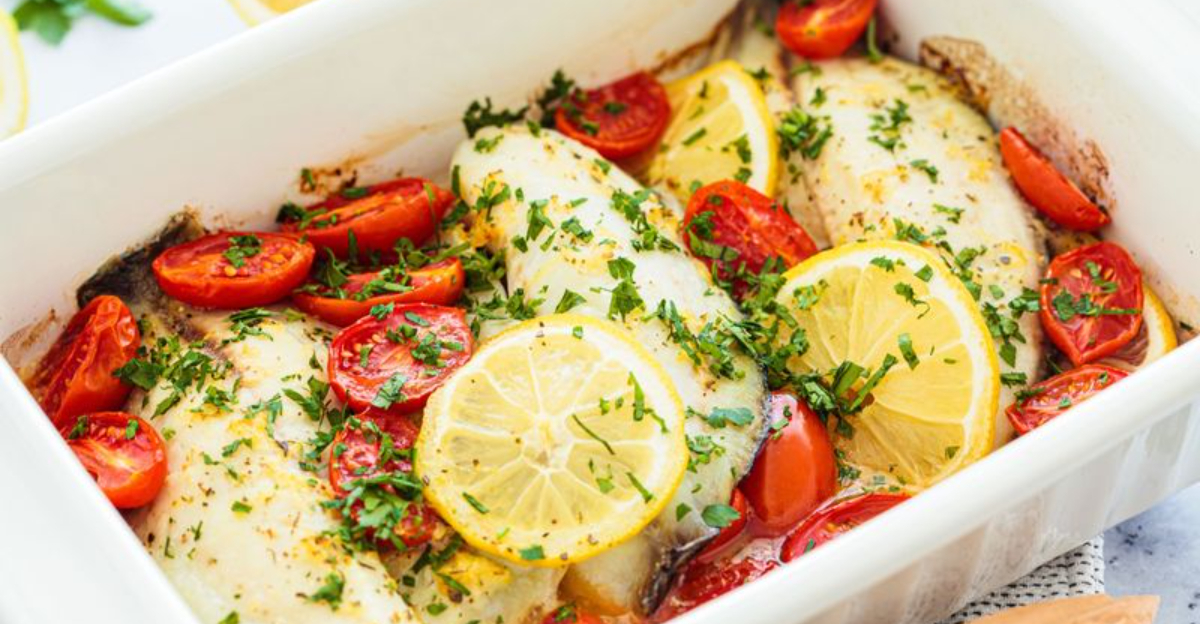 Lemon Herb Baked Cod Is A Quick Healthy Family Dinner