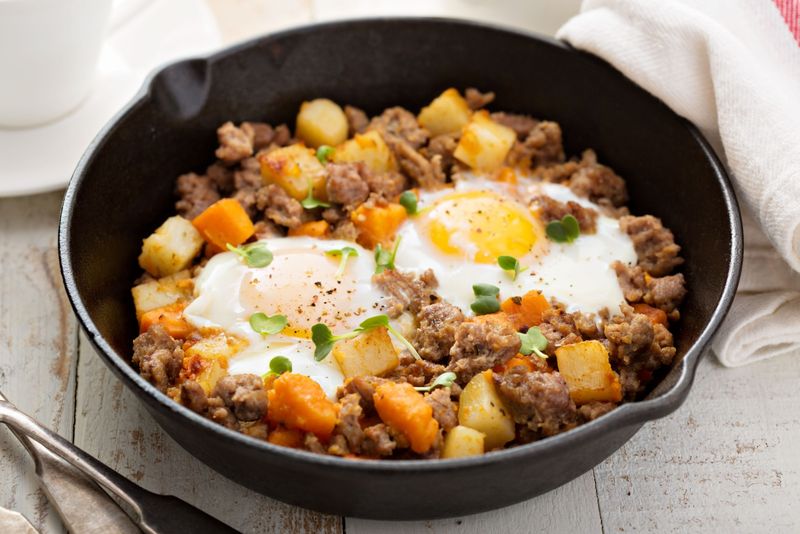 Turkey and Sweet Potato Skillet