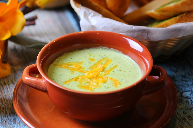 Broccoli Cheddar Soup Made Light