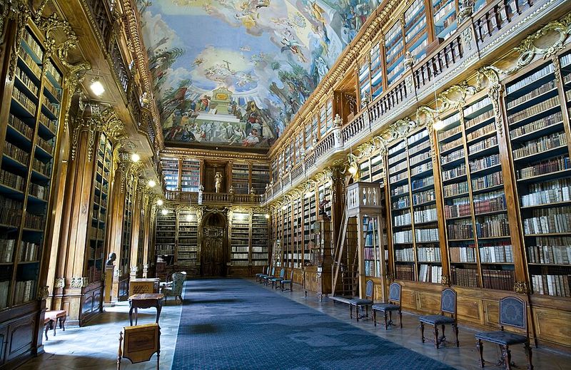 Strahov Monastery Library In Prague, Czechia