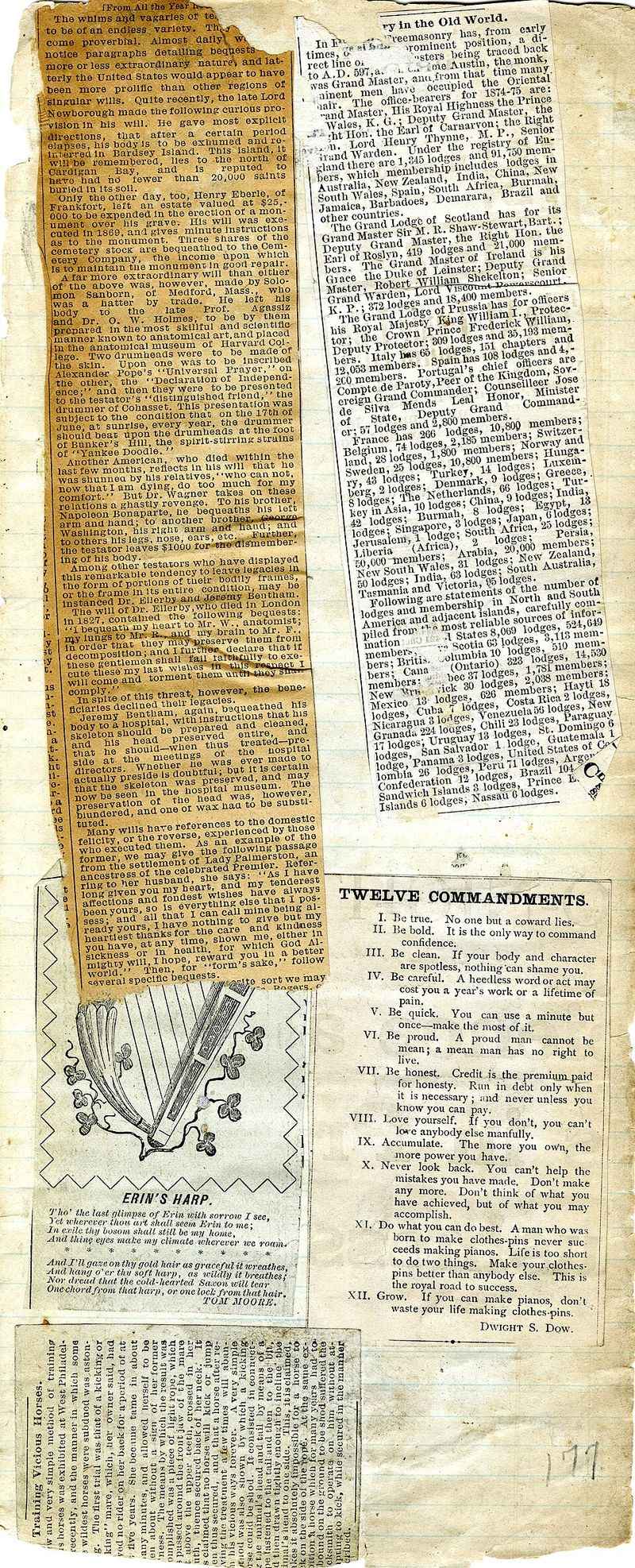 Keeping Scrapbooks of War Clippings