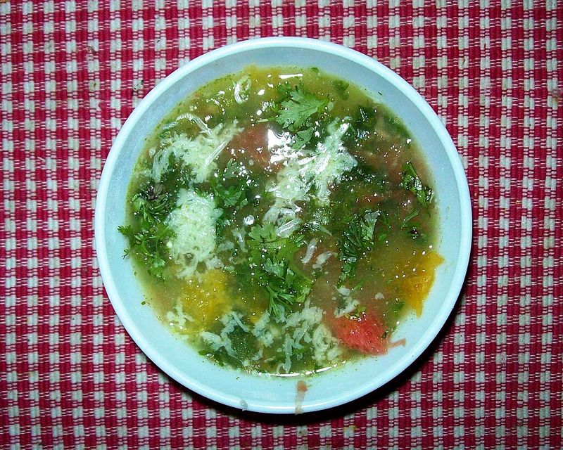 Green-Orange-Yellow Soup