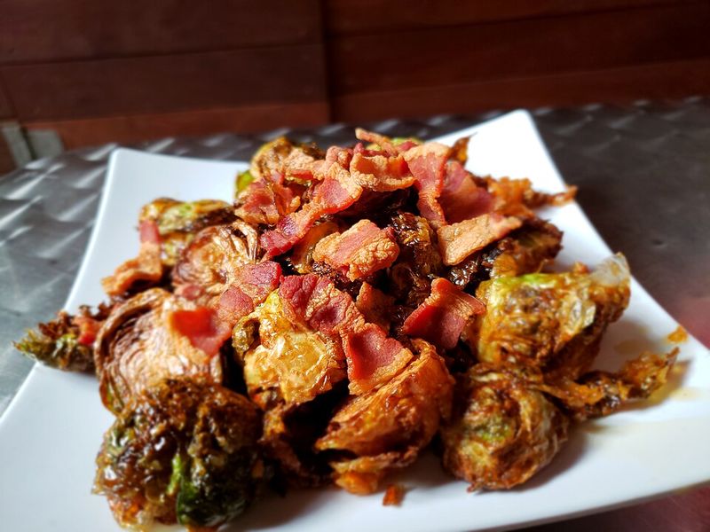 Roasted Brussels Sprouts with Bacon
