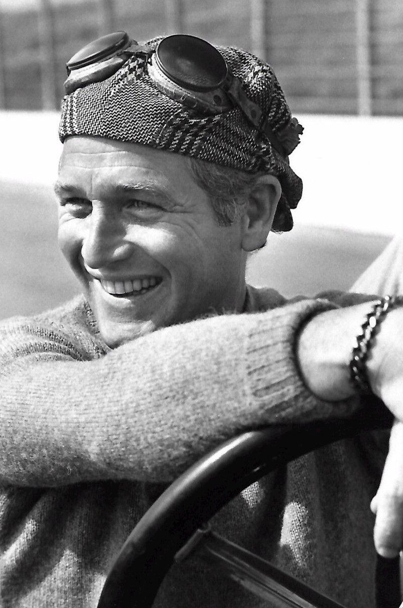Paul Newman Fixing His Race Car, 1970