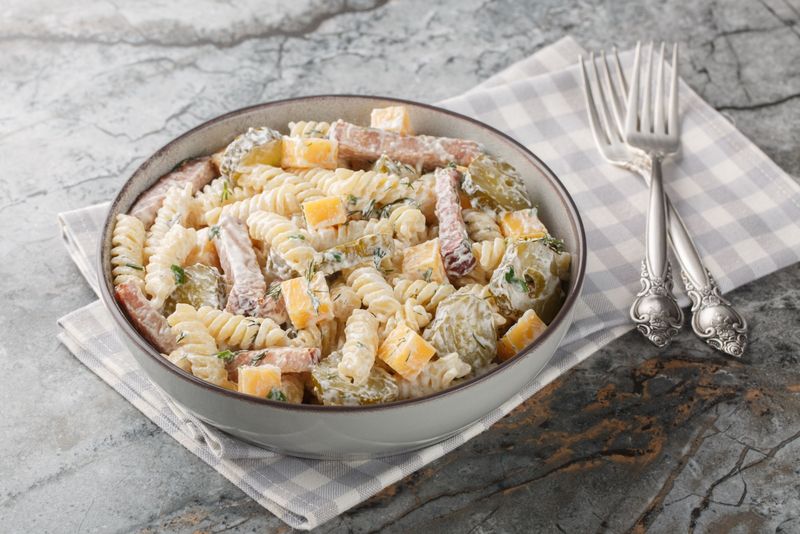 Ham and Cheese Pasta Salad