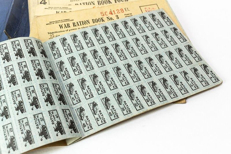 Using Ration Books for Groceries