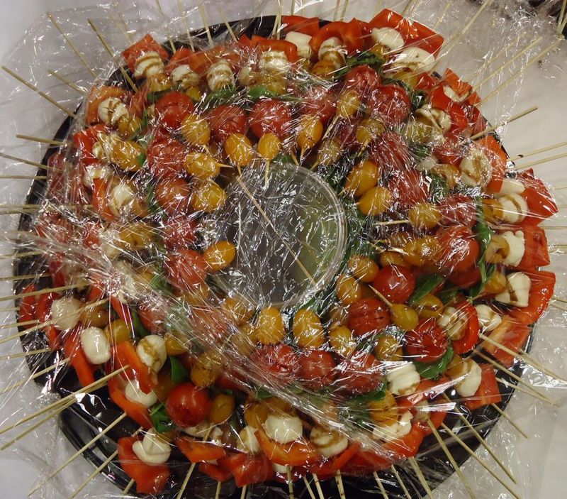 Cheese and Olive Skewers