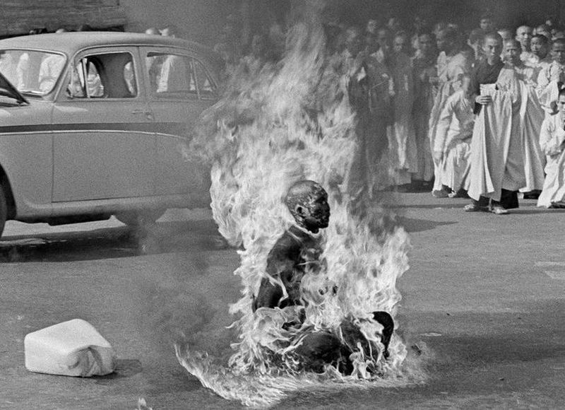 The Burning Monk Protest