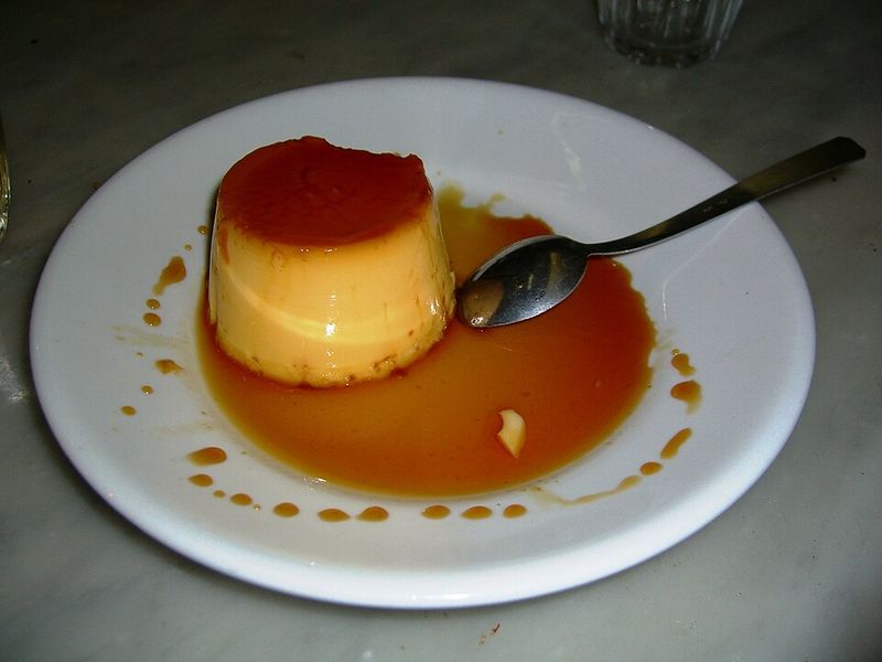 Flan with Caramel Sauce