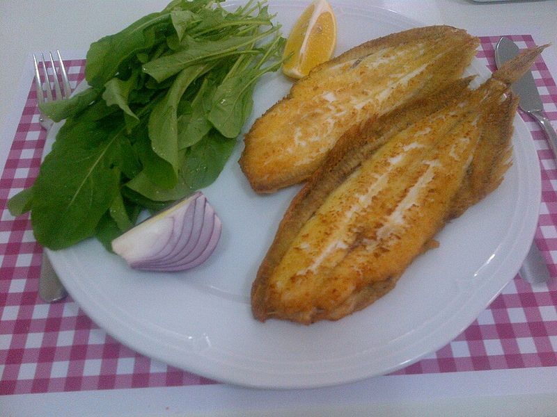 Garlic-Parmesan Fried Sole