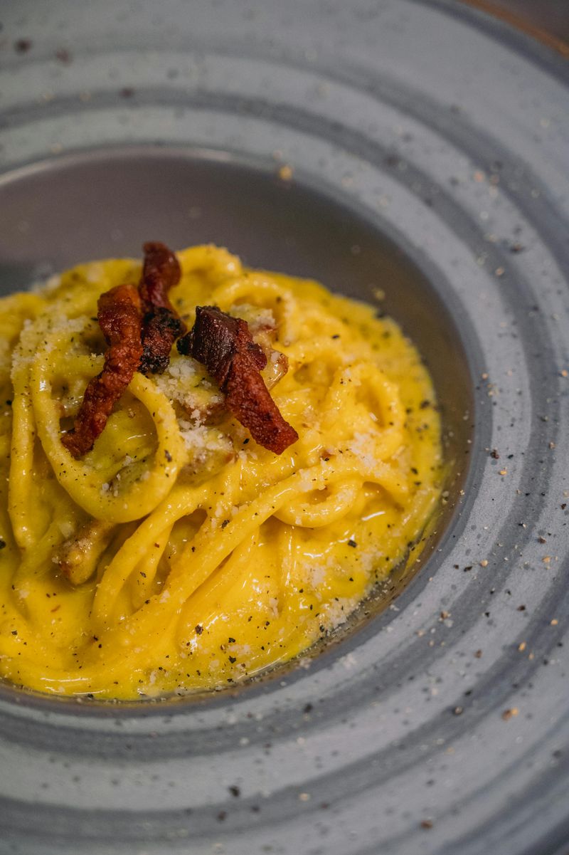 Mac and Cheese with Crispy Pancetta
