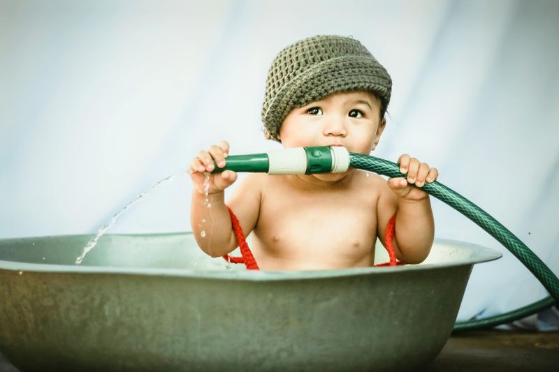 Drinking Water Straight From the Hose