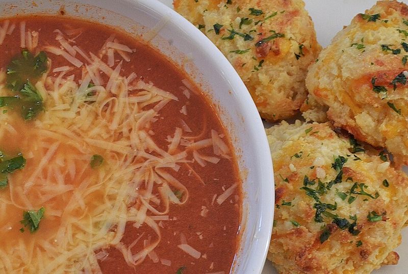 Biscuits Baked With Cheddar And Chives