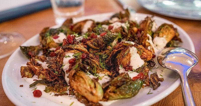 Crispy Brussels Sprouts with Hot Honey Glaze